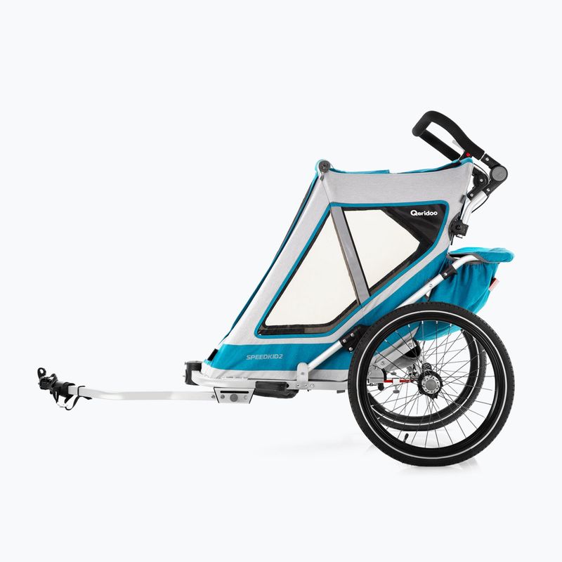 Przyczepka rowerowa Qeridoo Speedkid 2 petrol blue 9