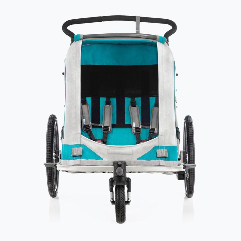 Przyczepka rowerowa Qeridoo Speedkid 2 petrol blue 11