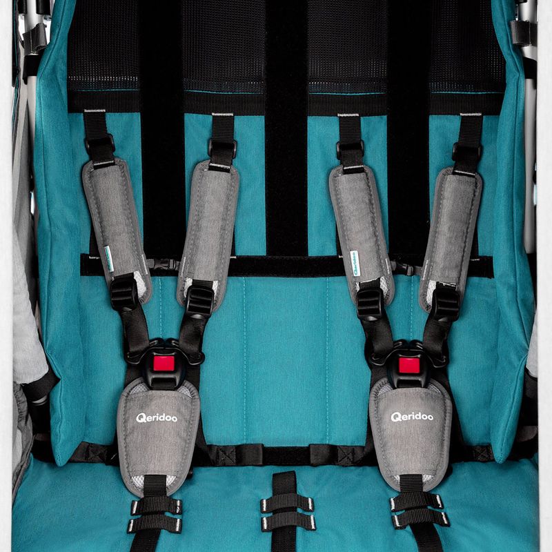 Przyczepka rowerowa Qeridoo Speedkid 2 petrol blue 12
