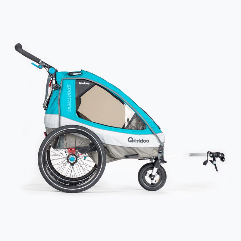 Przyczepka rowerowa Qeridoo Sportrex 1 petrol blue 3