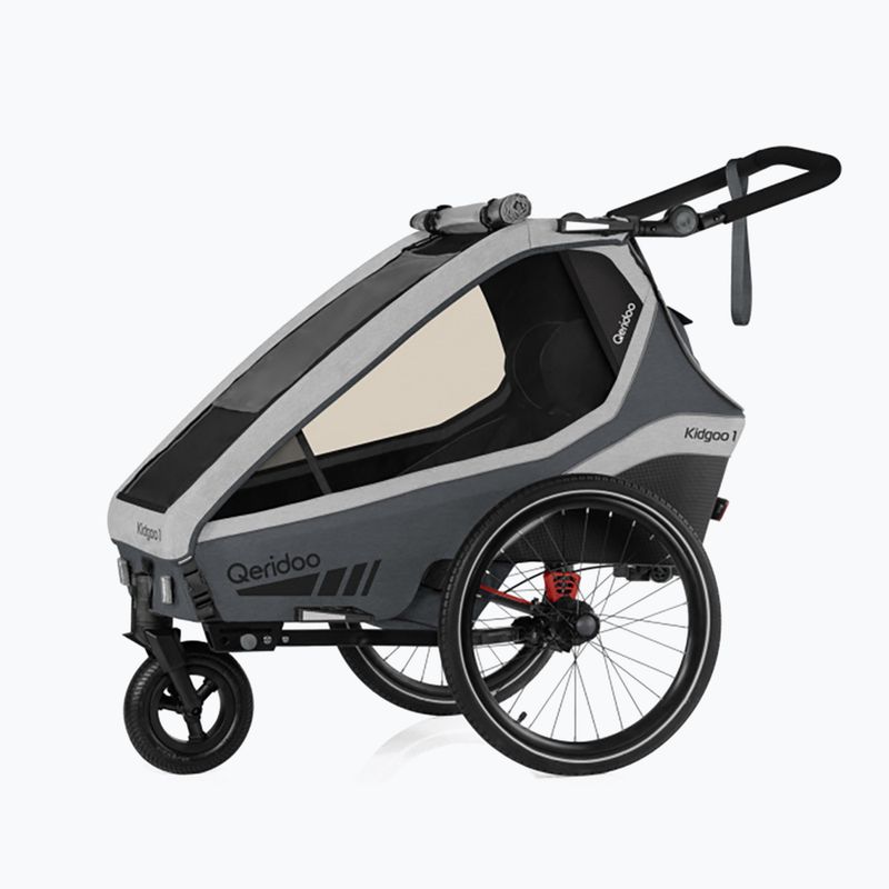 Przyczepka rowerowa Qeridoo KidGoo 2 steel grey