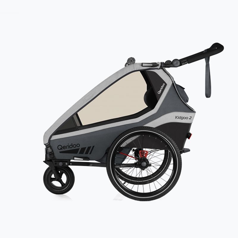Przyczepka rowerowa Qeridoo KidGoo 2 steel grey 3