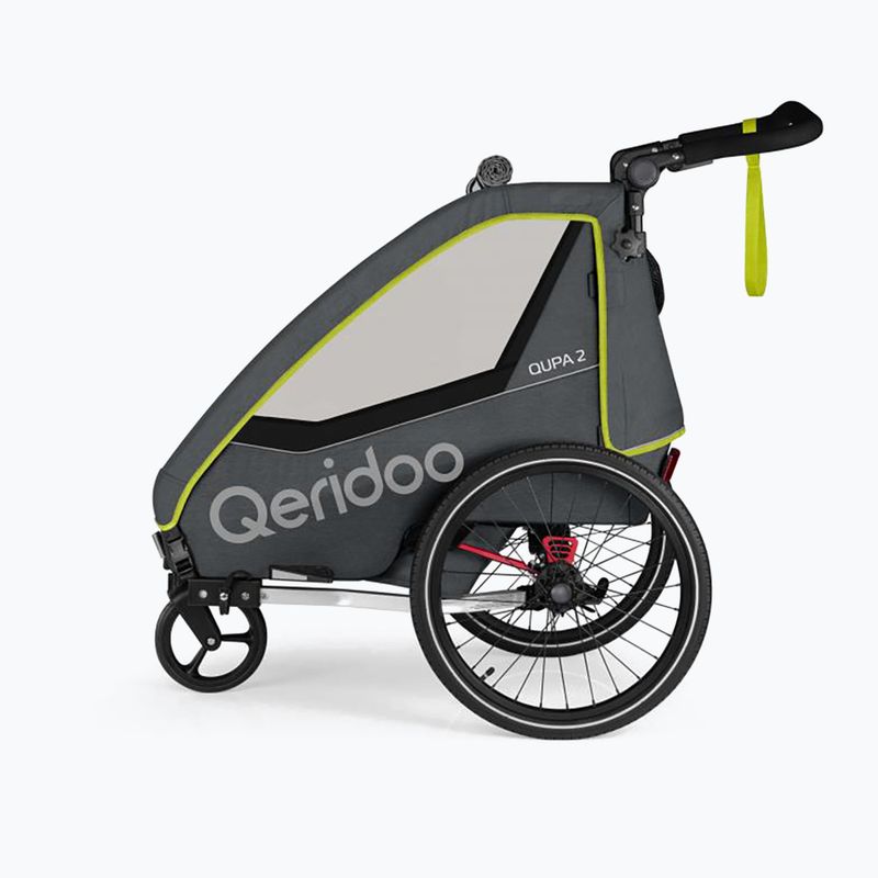 Przyczepka rowerowa Qeridoo Qupa 2 2022 lime 2