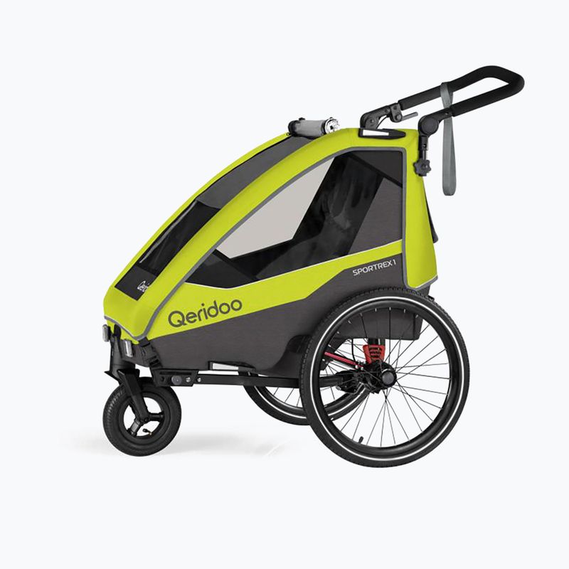 Przyczepka rowerowa Qeridoo Sportrex 1 LE lime green