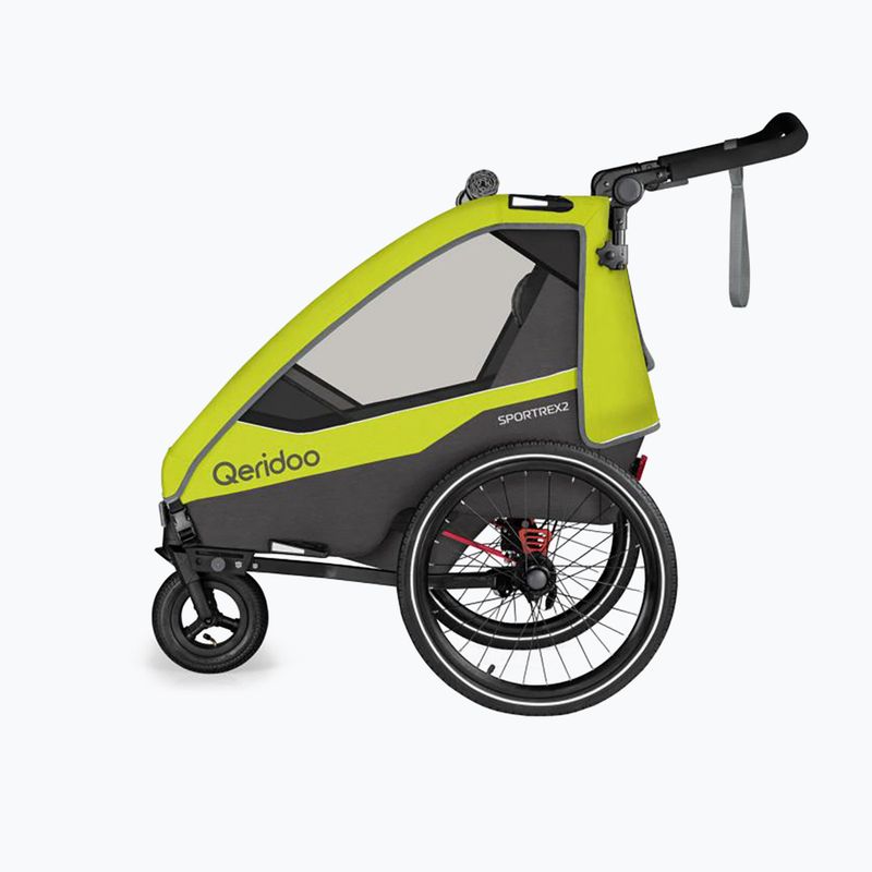 Przyczepka rowerowa Qeridoo Sportrex 2 LE lime green 2