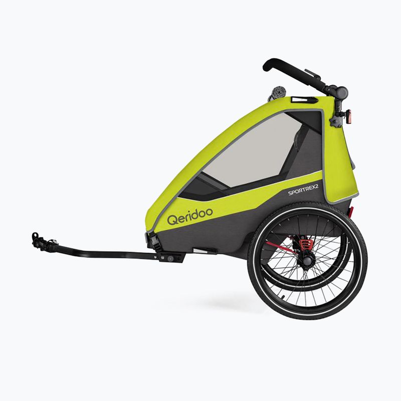 Przyczepka rowerowa Qeridoo Sportrex 2 LE lime green 3