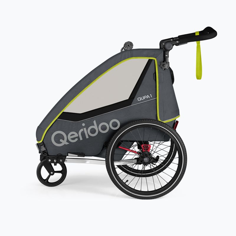 Przyczepka rowerowa Qeridoo Qupa 1 lime 2