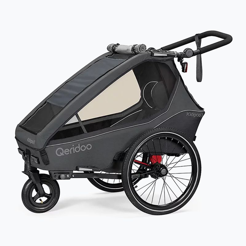 Przyczepka rowerowa Qeridoo KidGoo 1 dark steel grey
