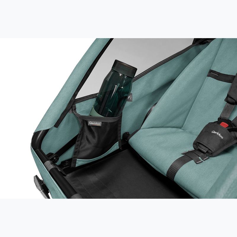 Przyczepka rowerowa dwuosobowa Qeridoo Qupa 2 mineral blue 9