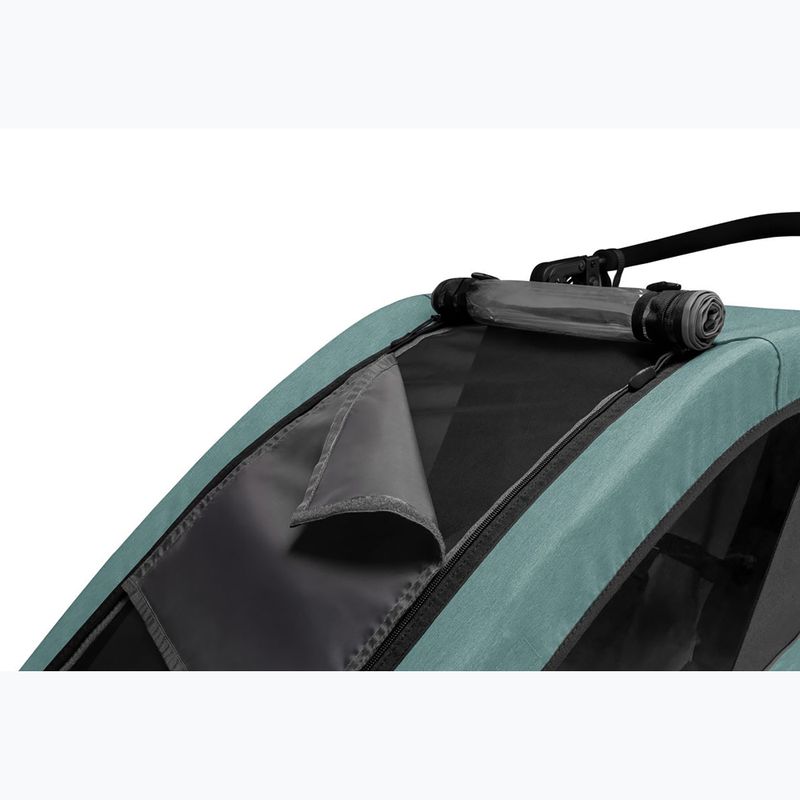 Przyczepka rowerowa dwuosobowa Qeridoo Qupa 2 mineral blue 10