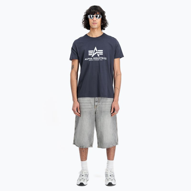 Koszulka męska Alpha Industries Basic navy 2