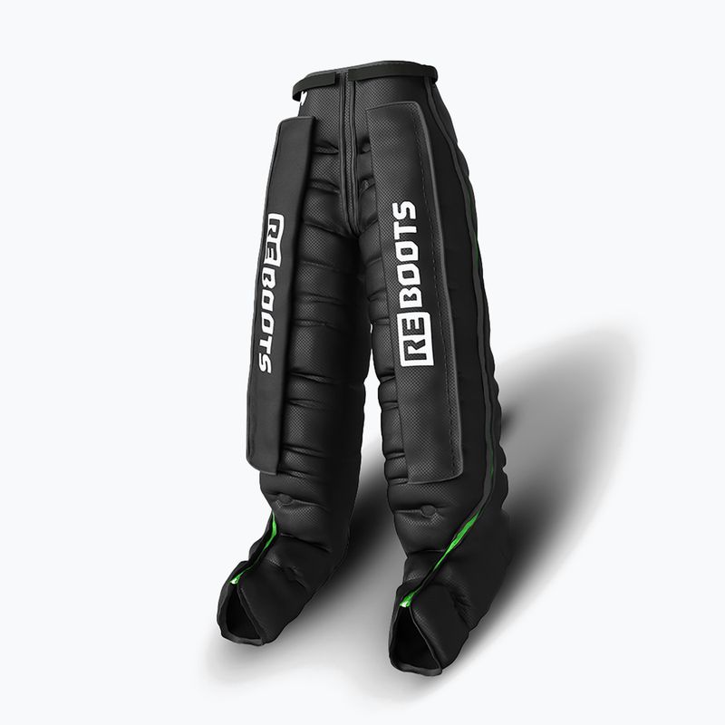 Nogawki do drenażu limfatycznego REBOOTS Go Lite Recovery Pants 2.0 2025 Edition black/white/green 2
