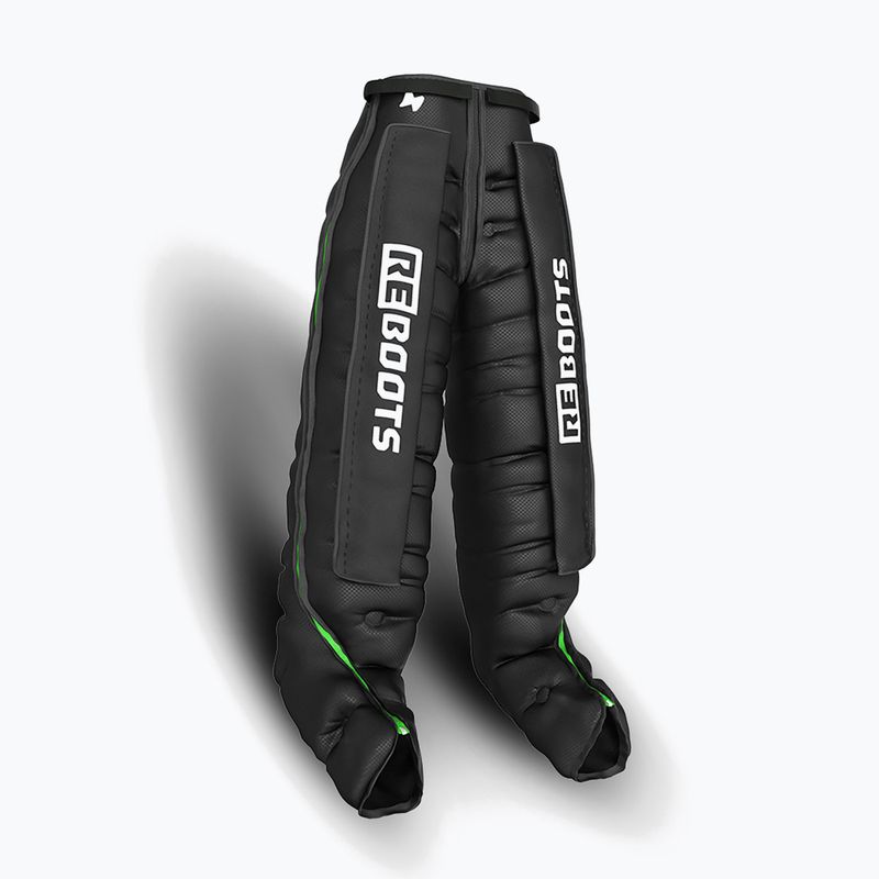 Nogawki do drenażu limfatycznego REBOOTS Go Lite Recovery Pants 2.0 2025 Edition black/white/green 4