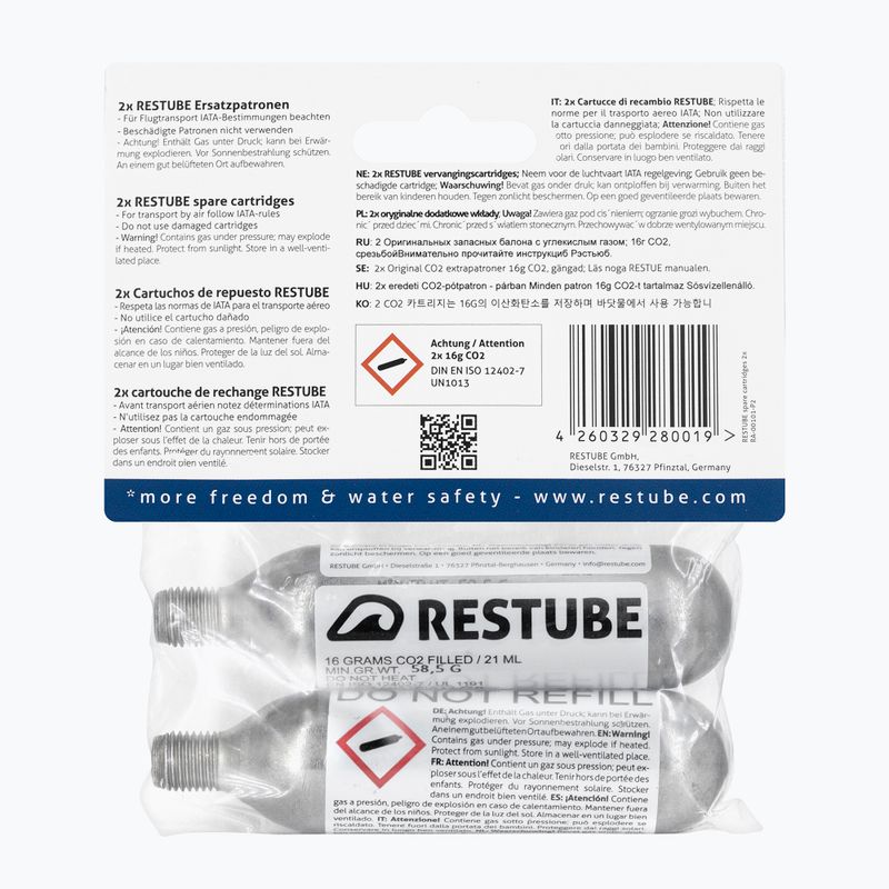 Nabój CO2 Restube CO2 Cartridges 2 szt. 16 g 2
