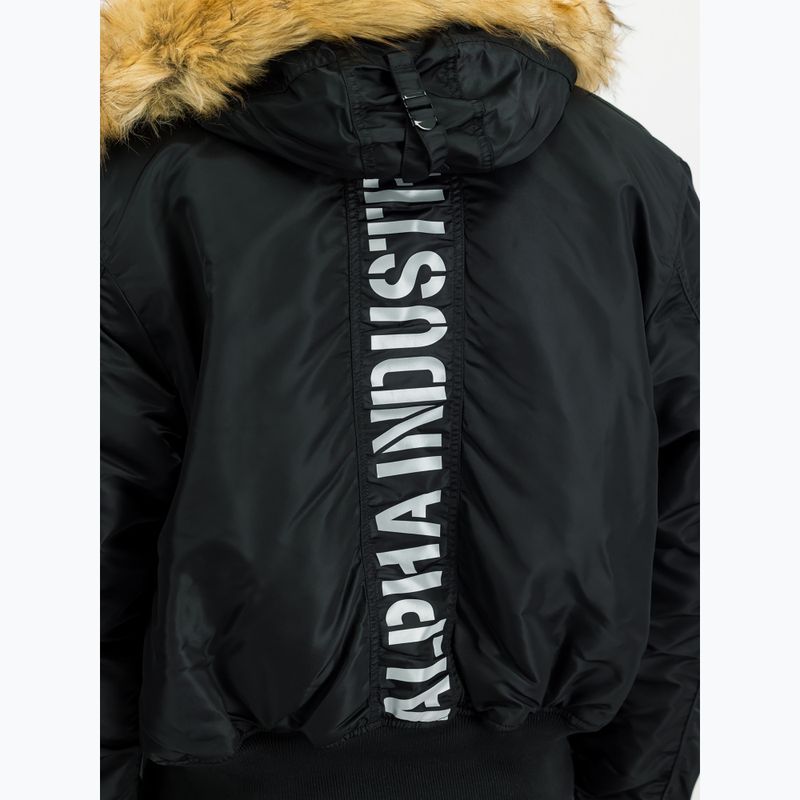 Kurtka męska Alpha Industries 45/P Hooded Custom Bomber black/reflective 4