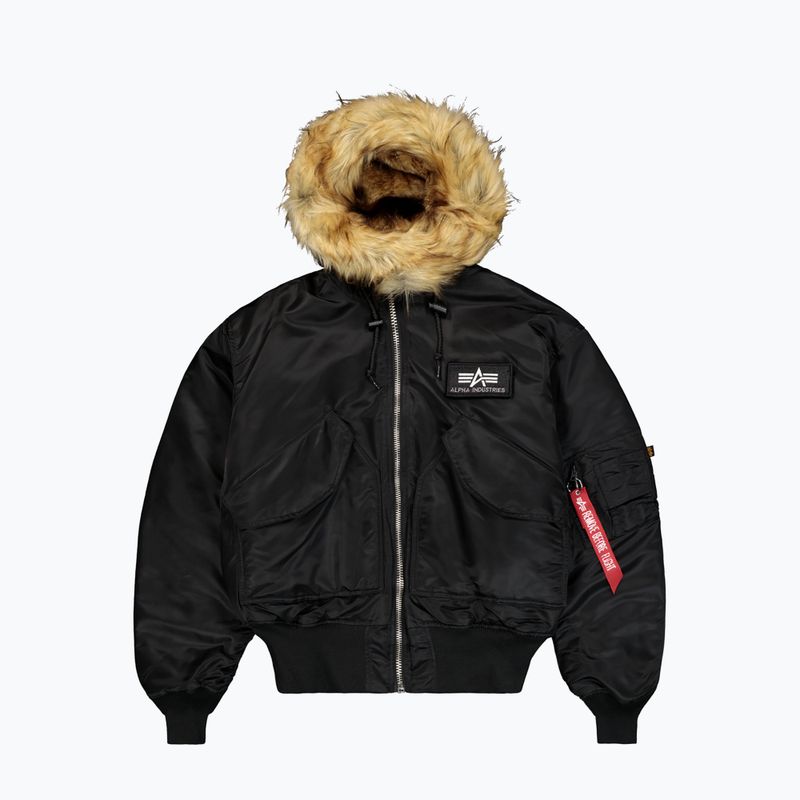 Kurtka męska Alpha Industries 45/P Hooded Custom Bomber black/reflective 7