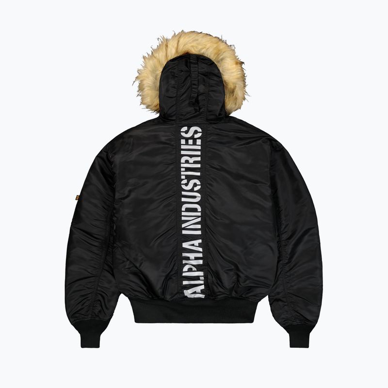 Kurtka męska Alpha Industries 45/P Hooded Custom Bomber black/reflective 8