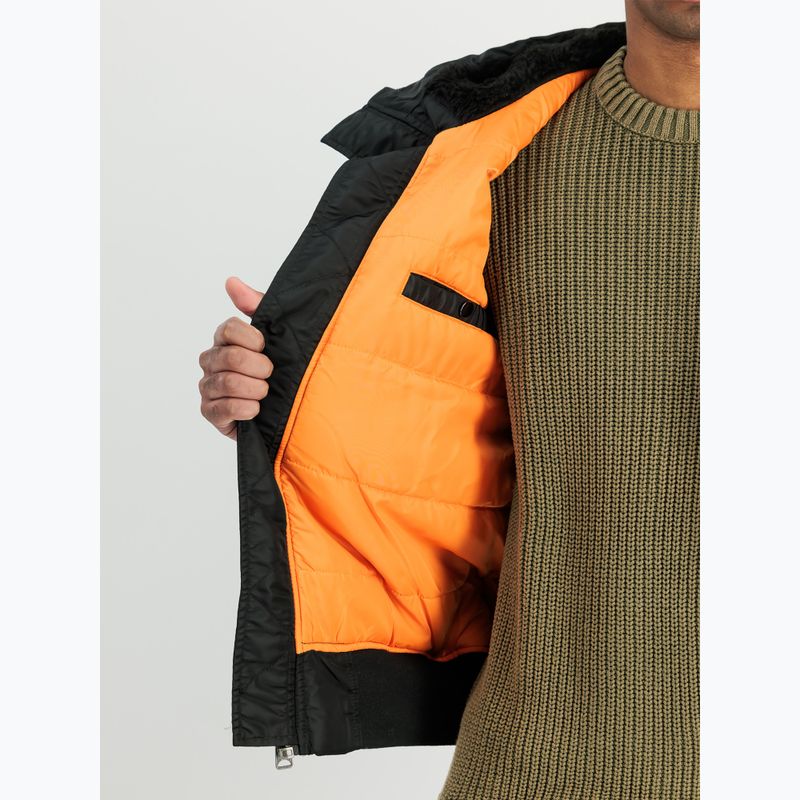 Kurtka męska Alpha Industries MA-1 Hooded Bomber black 4