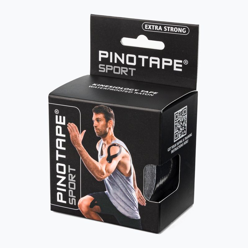 Taśma do kinesiotapingu PinoTape Prosport czarny 45089