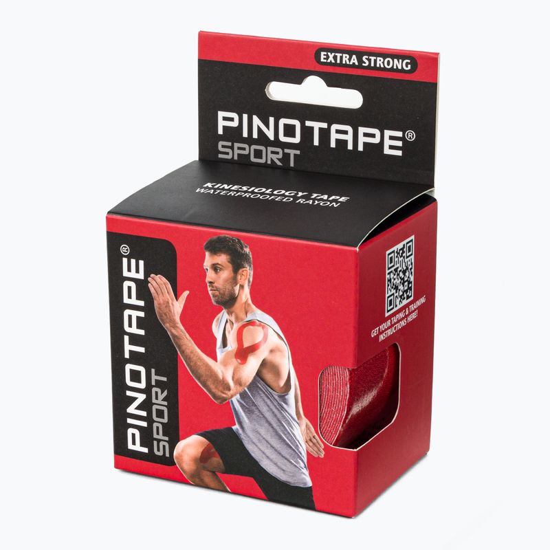 Taśma do kinesiotapingu PinoTape Prosport czerwona 45091