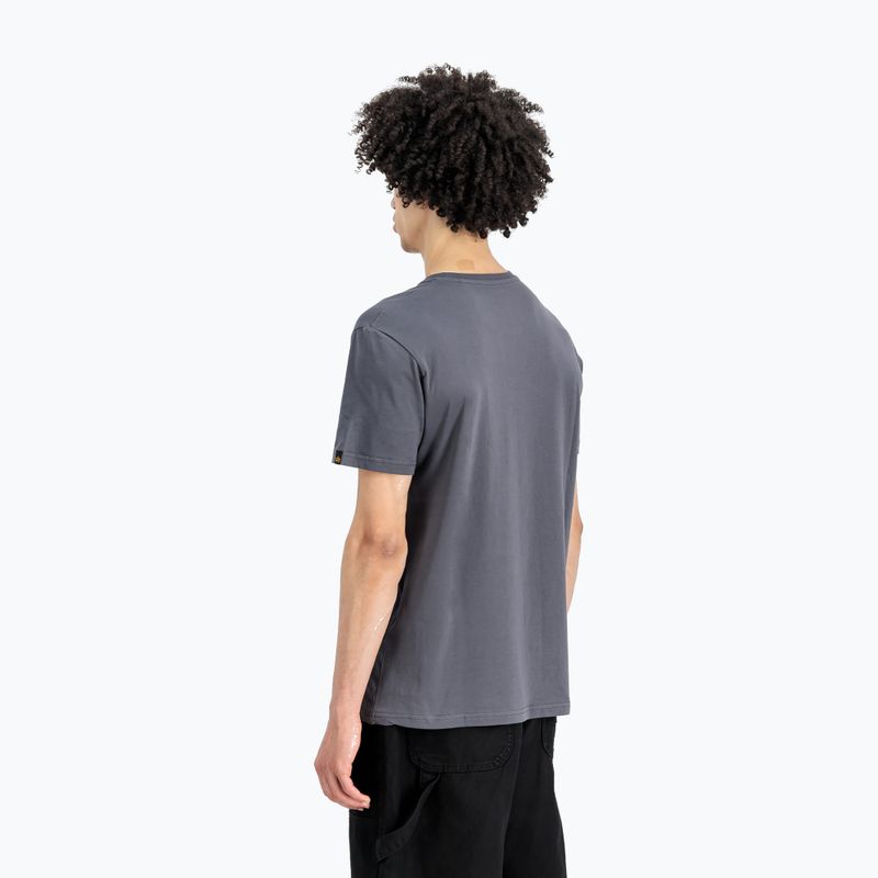 Koszulka męska Alpha Industries Basic greyblack 3