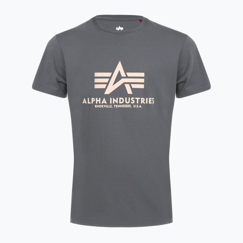 Koszulka męska Alpha Industries Basic greyblack 5