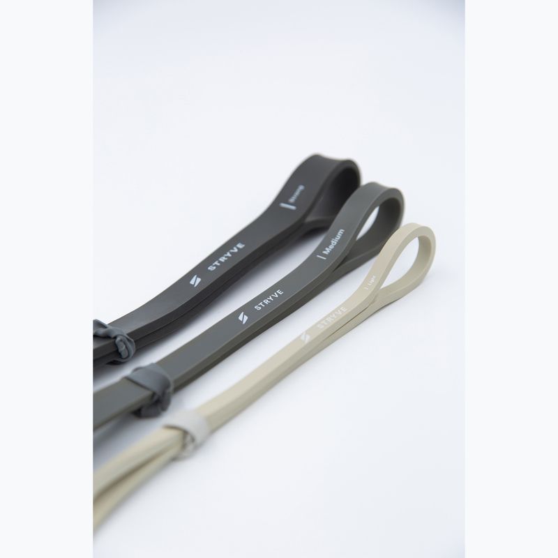 Zestaw gum oporowych STRYVE Power Band 3 pack blackgrey/beige 2