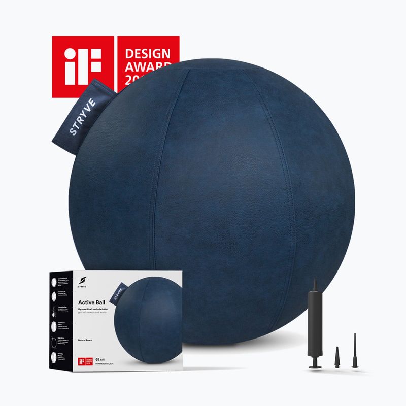 Piłka gimnastyczna STRYVE Active 70 cm royal blue 4