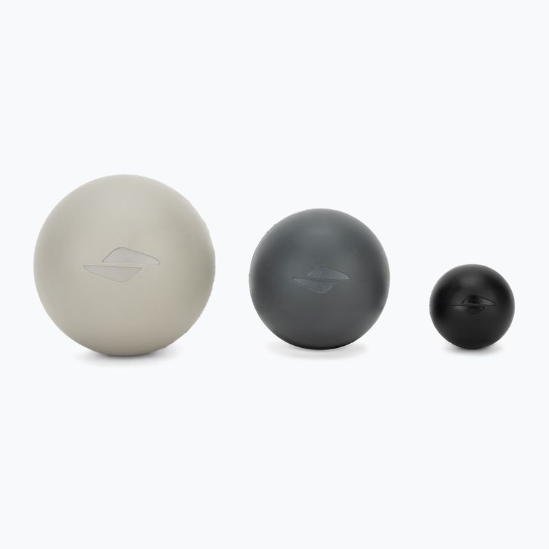 Piłki do masażu STRYVE Massage 3 pack black/grey/silver