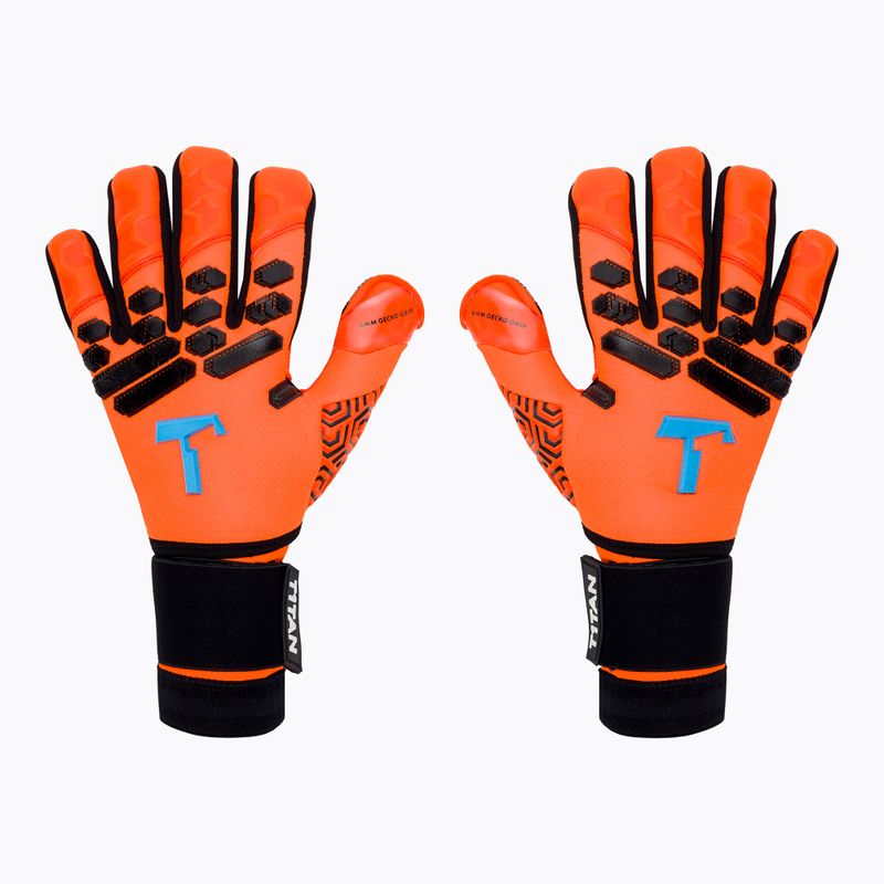 Rękawice bramkarskie T1TAN Shocking Beast 2.0 orange