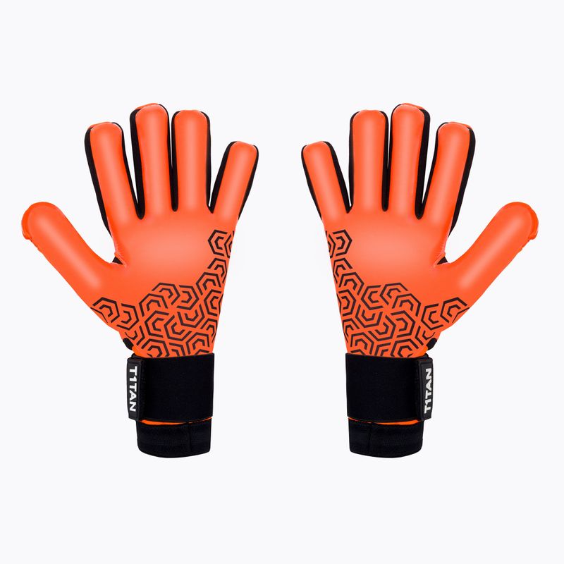 Rękawice bramkarskie T1TAN Shocking Beast 2.0 orange 2