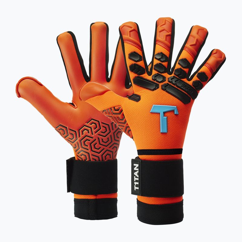 Rękawice bramkarskie T1TAN Shocking Beast 2.0 (FP) orange 4