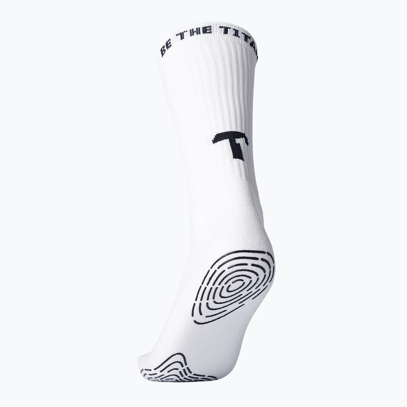 Skarpety piłkarskie T1TAN Grip Socks white 2