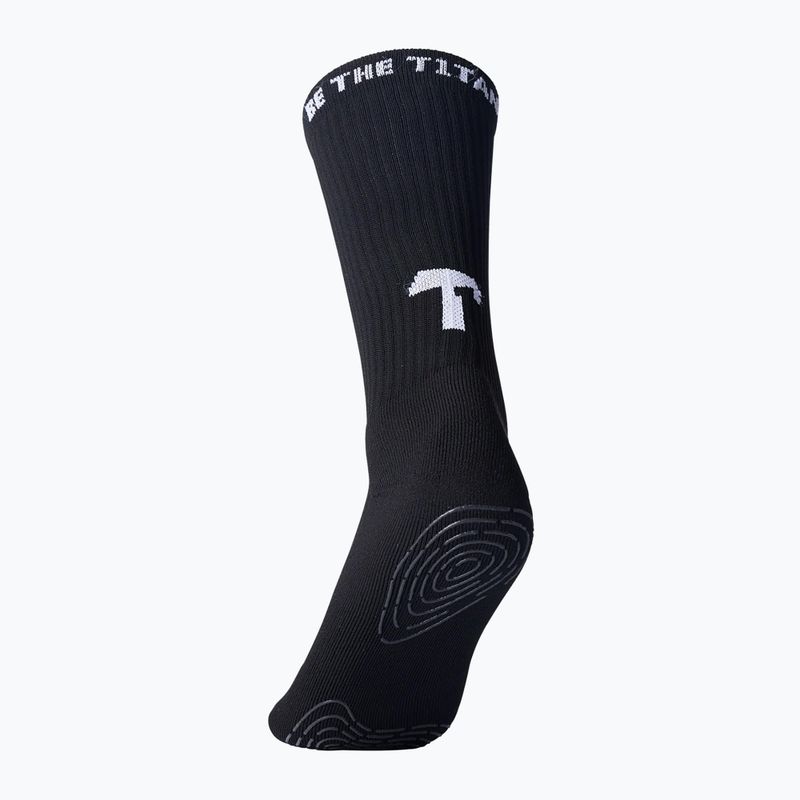 Skarpety piłkarskie T1TAN Grip Socks black 2