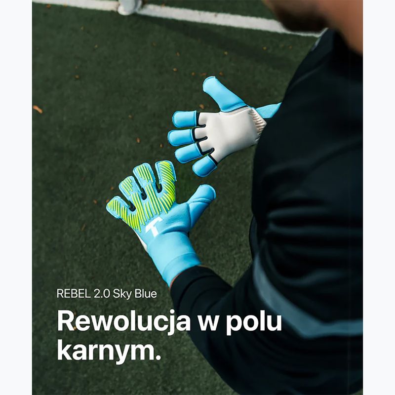 Rękawice bramkarskie T1TAN Rebel 2.0 Sky Blue blue 8