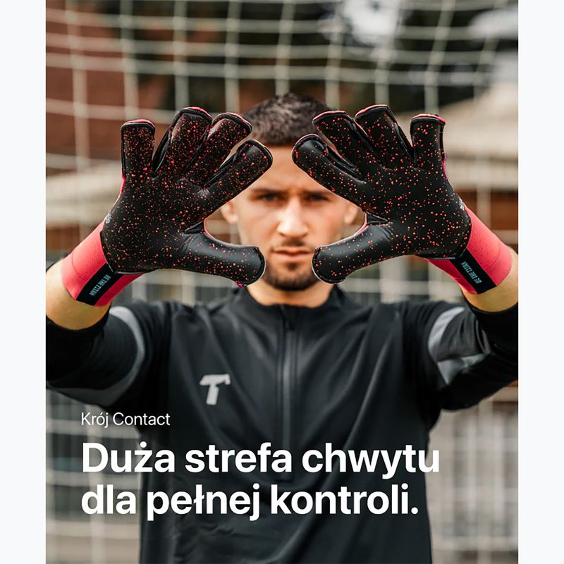 Rękawice bramkarskie T1TAN Rebel 2.0 Solar Red red 5