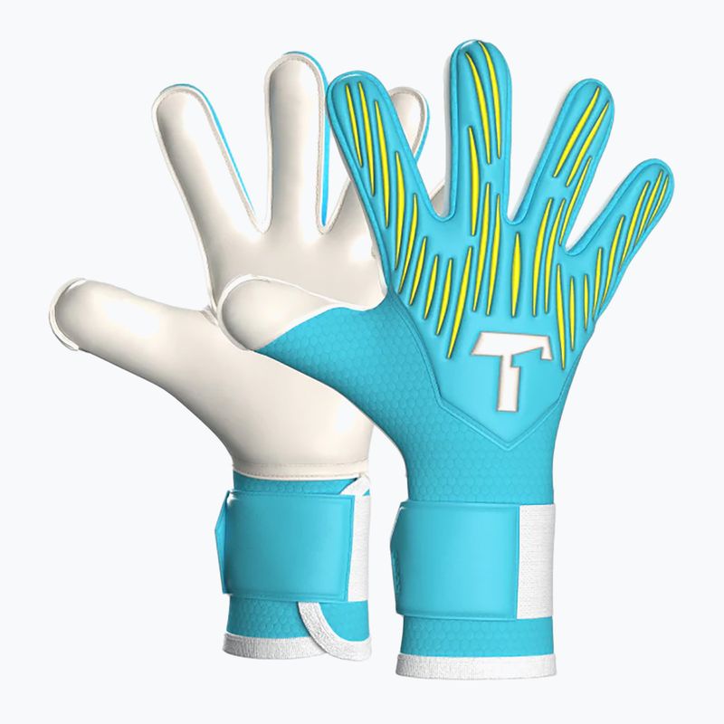 Rękawice bramkarskie dziecięce T1TAN Rebel 2.0 Sky Blue Junior FP sky blue/white