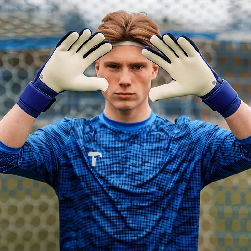 Rękawice bramkarskie T1TAN Blue Beast 3.0 blue/white 4