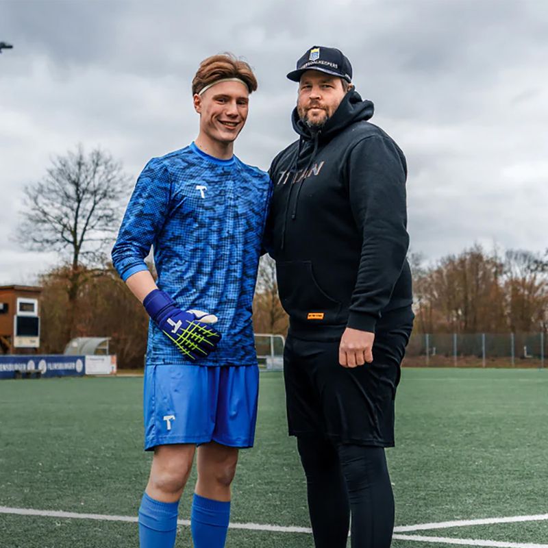 Rękawice bramkarskie T1TAN Blue Beast 3.0 blue/white 7