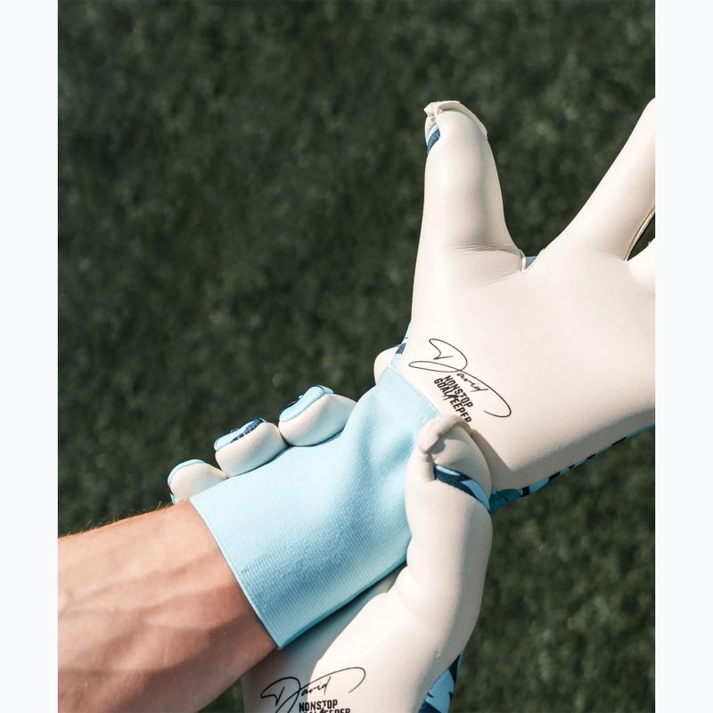 Rękawice bramkarskie T1TAN Beast 3.0 x Nonstopgoalkeeper blue/white/yellow 5