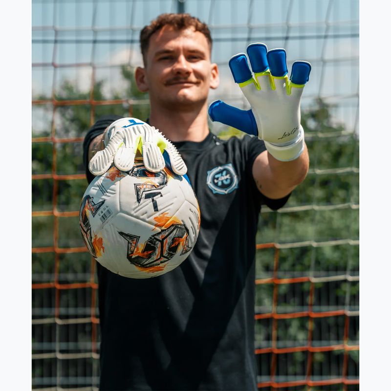Rękawice bramkarskie T1TAN Rebel 2.0 X LORIS_GK white/blue/yellow 5