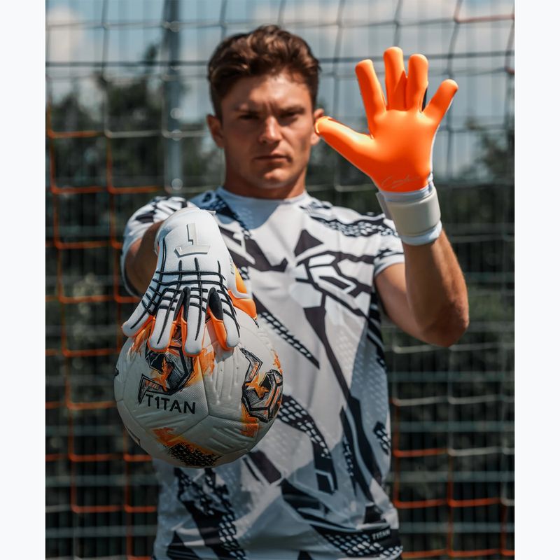 Rękawice bramkarskie T1TAN Beast 3.0 X SERGEJ_GK white/orange/black 5