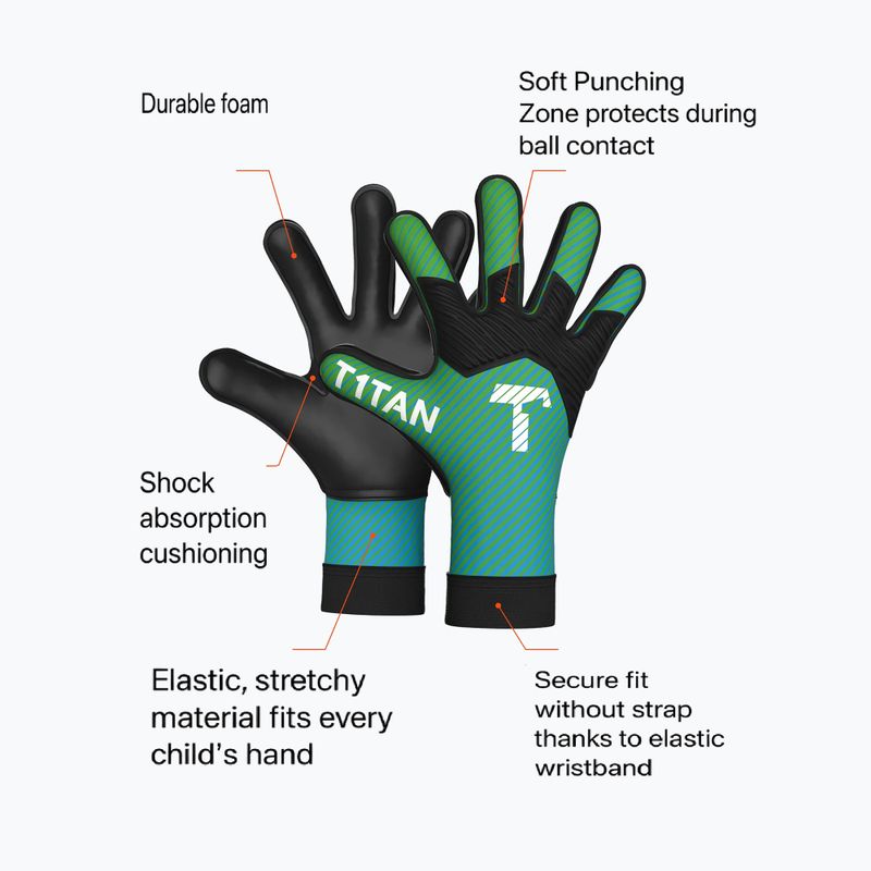 Rękawice bramkarskie T1TAN AROX 1.0 green 2