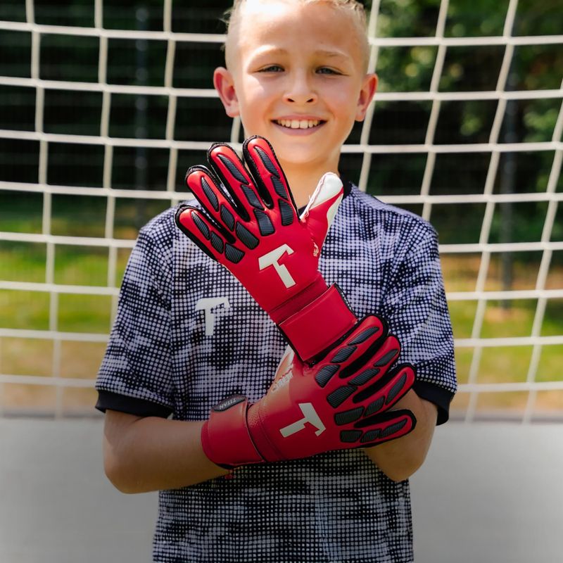 Rękawice bramkarskie dziecięce T1TAN Beast 4.0 FP Jr demon red 2