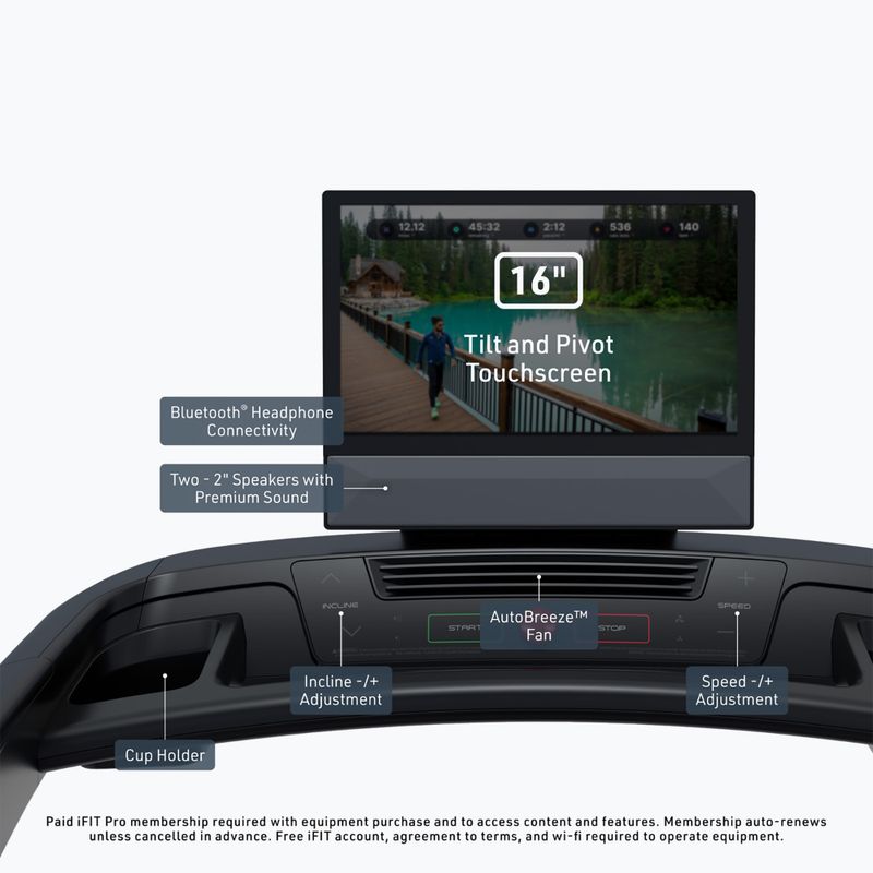 Bieżnia elektryczna NordicTrack T16 black 8