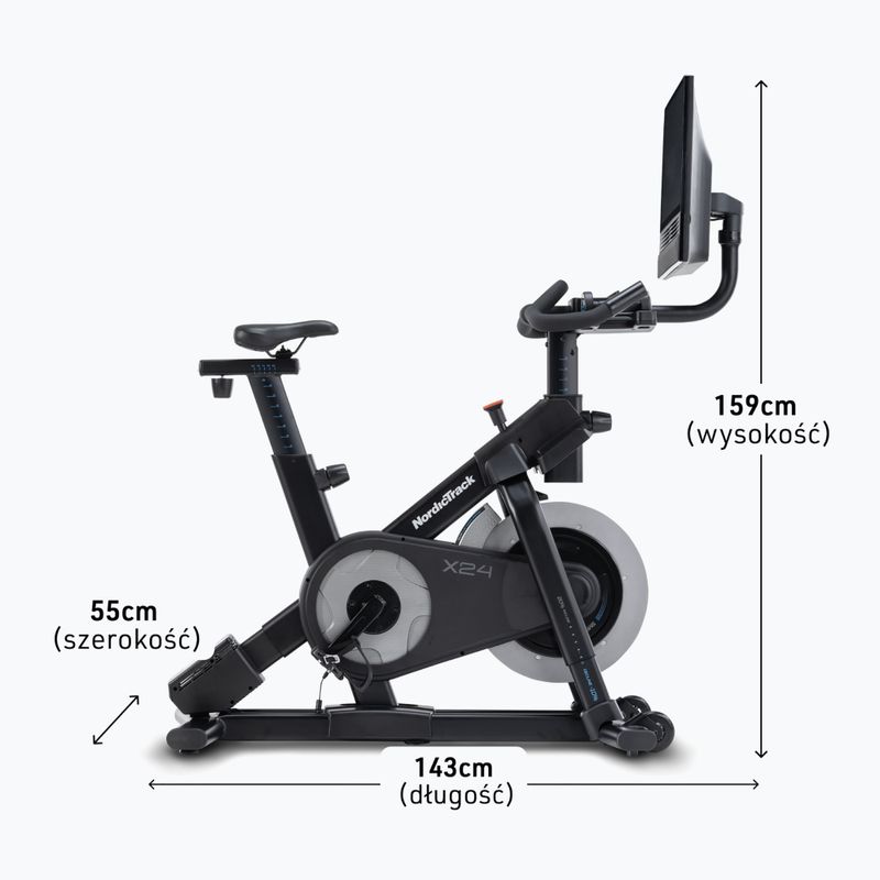 Rower spinningowy NordicTrack X24 black 3