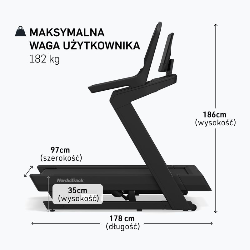 Bieżnia elektryczna NordicTrack X16 black 2