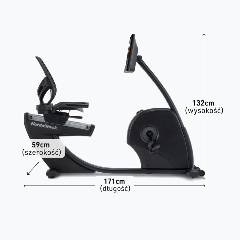 Rower stacjonarny poziomy NordicTrack G10 black 2