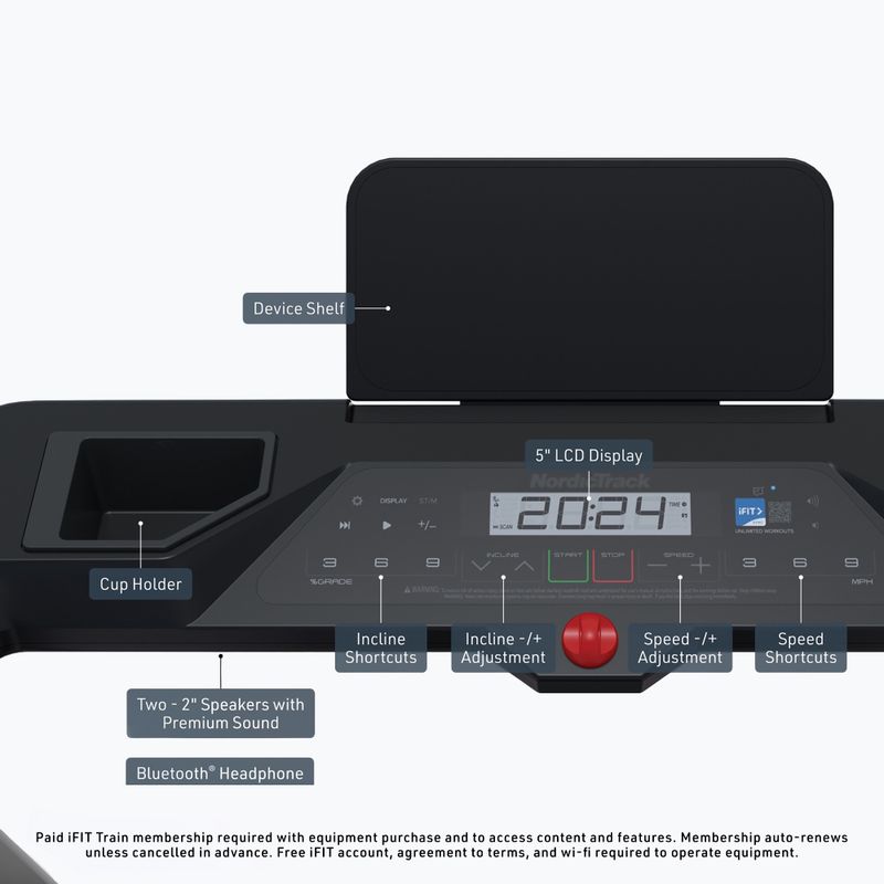 Bieżnia elektryczna NordicTrack T Series 5 black 2