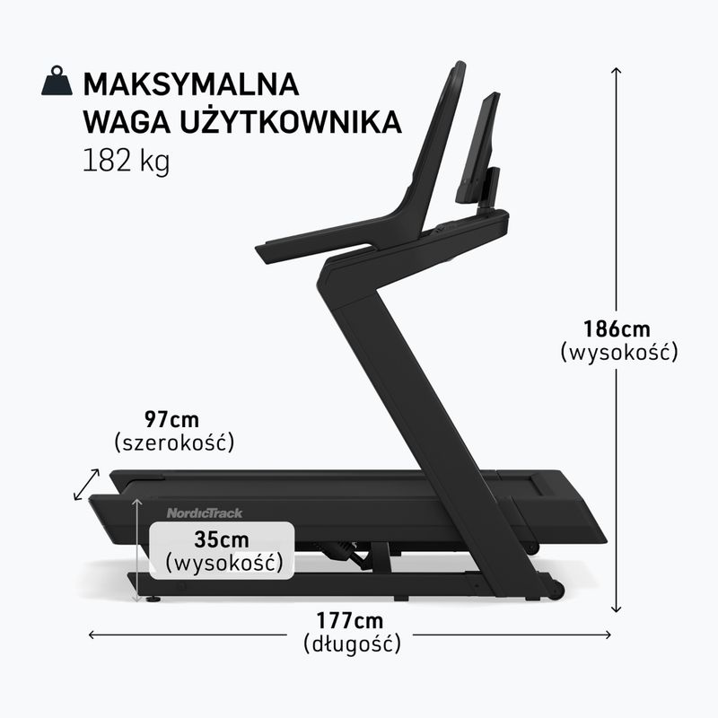 Bieżnia elektryczna NordicTrack X24 black 4